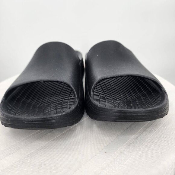 ANYWEAR Vibe Black EVA Slip On Recovery Sandals Size 9 NWT - Picture 6 of 10
